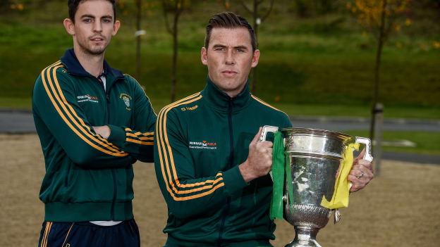 Barry O Brien and Conor Crawley pictured at the Leinster Club Championships launch.