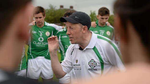 Former London manager Paul Coggins is in charge of Tir Chonaill Gaels this year.