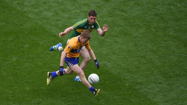 Podge Collins and Killian Young during the All Ireland SFC Quarter Final.