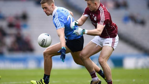 Paul Mannion and Eoghan Kerin in action during the Allianz Football League Final last month.