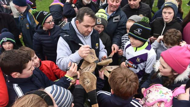 Davy Fitzgerald signs autographs after Wexford defeated Galway at Pearse Stadium.