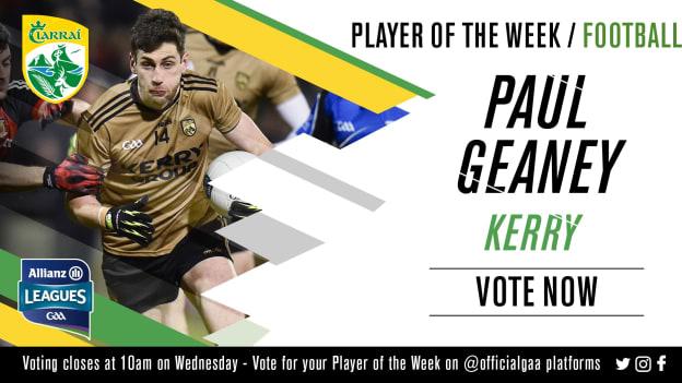 GAA.ie Footballer of the Week Paul Geaney.
