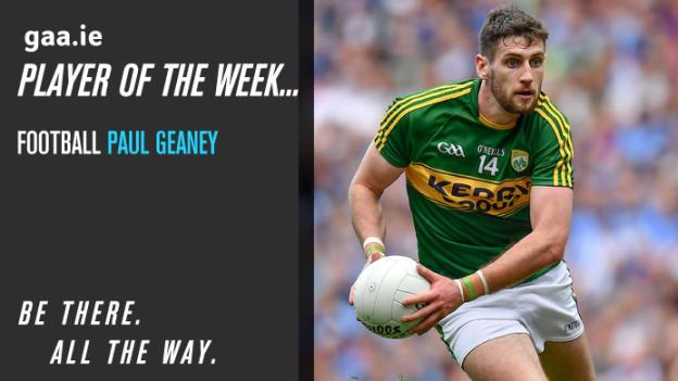 GAA.ie Footballer of the Week Paul Geaney.