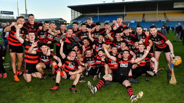 The Ballygunner players celebrate after victory over Na Piarsaigh in the AIB Munster Club SHC Final. 