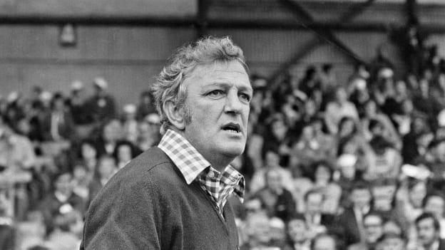 Dublin manager Kevin Heffernan pictured during the 1974 All-Ireland SFC semi-final against Cork.