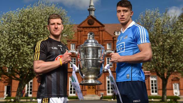 Eoin Murphy, Kilkenny, and Chris Crummey, Dublin, pictured at the Leinster Senior Hurling Championship launch.