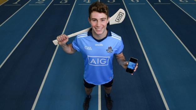 Dublin hurler Jake Malone pictured at the launch of AIG's SmartLane driving app.