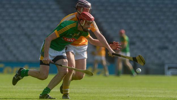 Stephen Clynch and Eoghan Campbell in action at Croke Park.
