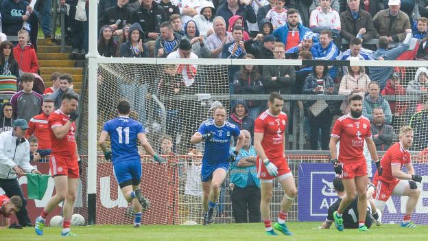 The experienced Vinny Corey netted a crucial goal for Monaghan against Tyrone at Healy Park.
