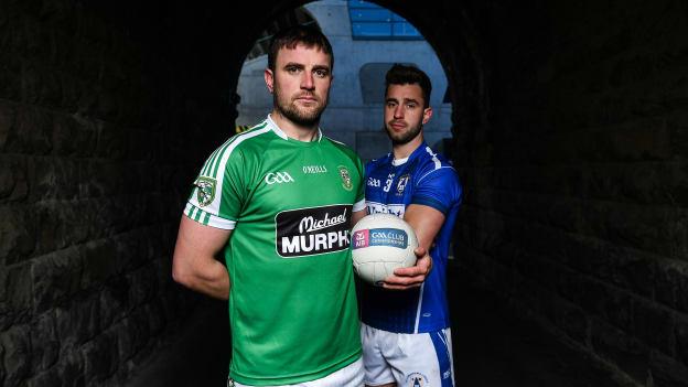Daryl Flynn, Moorefield, and Paul Sharry, St Lomans, pictured ahead of the AIB Leinster Club SFC Final on Sunday.