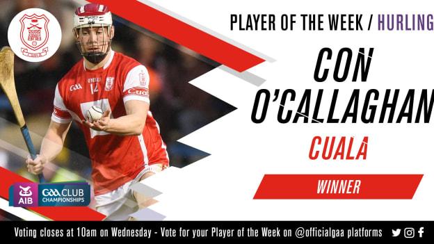 GAA.ie Hurler of the Week Con O Callaghan.