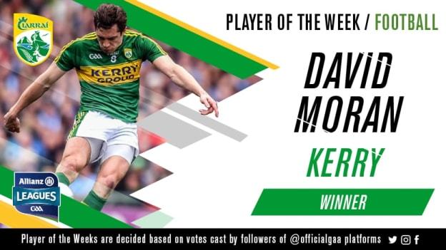 David Moran has been voted GAA.ie Footballer of the Week.