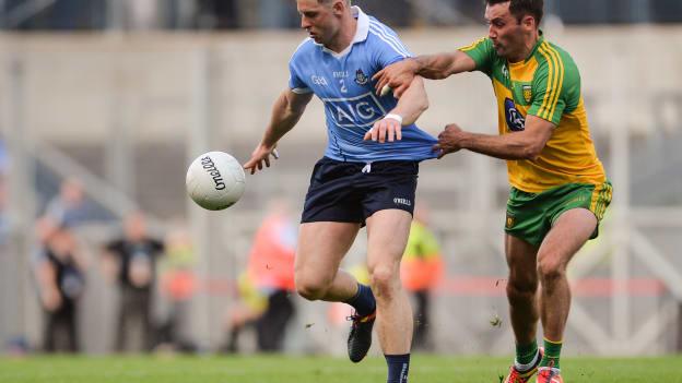 Philly McMahon in action against Donegal.