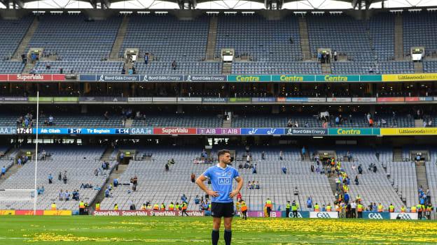 Bernard Brogan pictured on the Croke Park pitch after Dublin's 2019 All-Ireland SFC Final victory over Tyrone. 