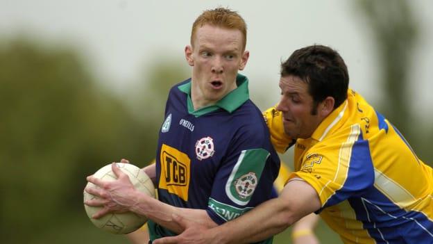 Paddy Quinn in action for London in the 2005 Connacht SFC against Roscommon.