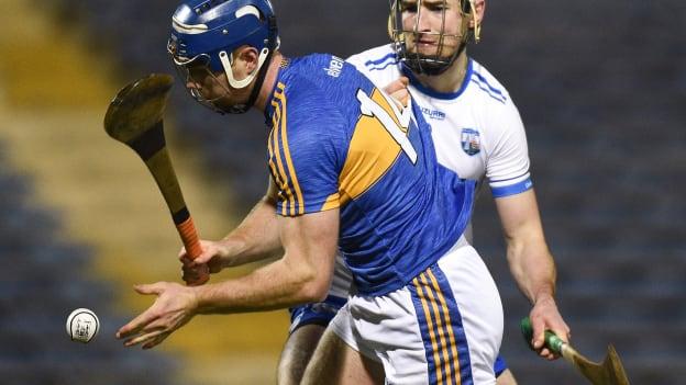 Jason Forde, Tipperary, and Barry Coughlan, Waterford, in action at Semple Stadium.