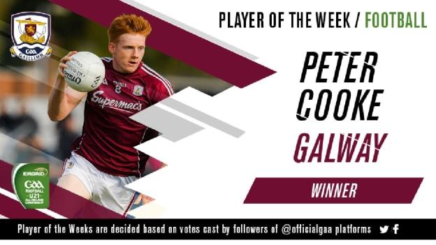 GAA.ie Footballer of the Week Peter Cooke.