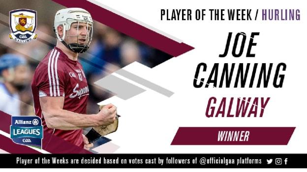 GAA.ie Hurler of the Week Joe Canning.