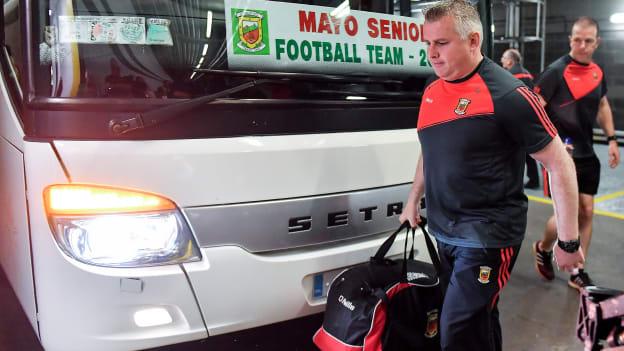 Mayo manager Stephen Rochford entering Croke Park before a dramatic All Ireland SFC Final.