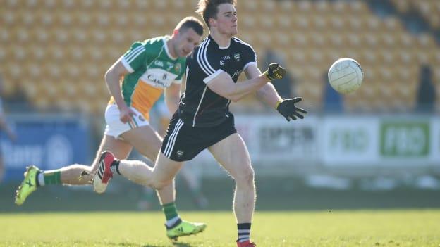 Kevin McDonnell in Allianz Football League Division Three action against Offaly last Monday.