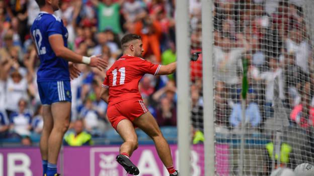 Niall Sludden scored the decisive goal for Tyrone against Monaghan in the All Ireland SFC Semi-Final at Croke Park.
