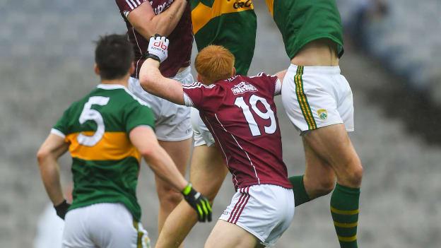 Kerry's David Moran makes a catch against Galway at Croke Park.