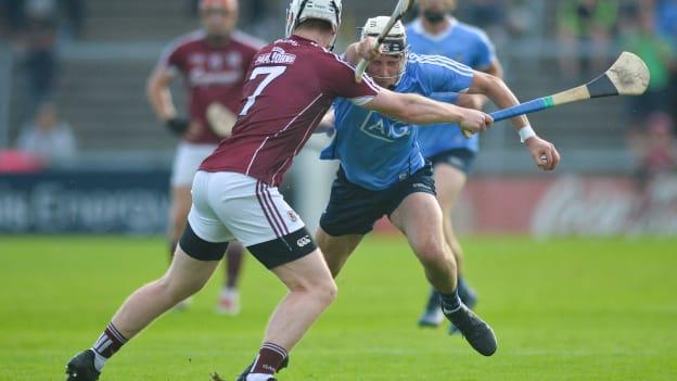 Dublin's Jake Malone in 2018 Leinster SHC action against Galway at Pearse Stadium.