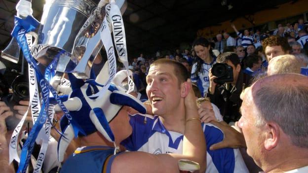 Waterford captain, Ken McGrath, is congratulated by supporters after victory over Cork in the 2004 Munster SHC Final. 