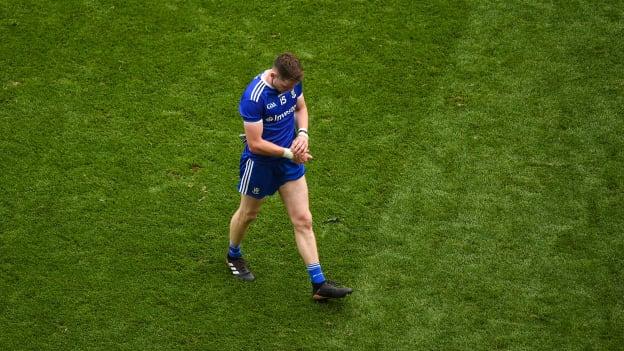 Conor McManus leaves the Croke Park pitch following Sunday's All Ireland SFC Semi-Final loss against Tyrone.