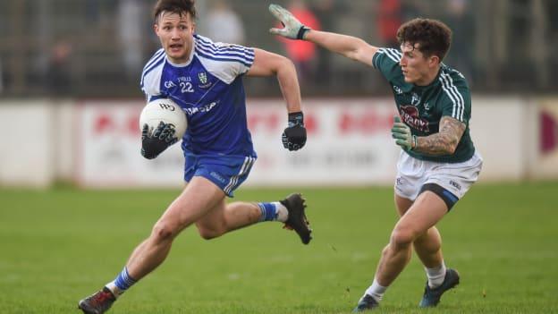 Dessie Ward (Monaghan, left) evades the challenge of David Slattery (Kildare, right) in their Allianz Football League Division 1 game