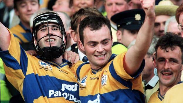 Seanie McMahon and Anthony Daly following the 1997 All Ireland win.