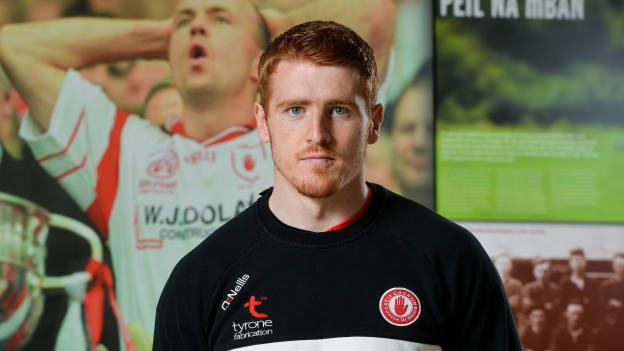 Tyrone star Peter Harte pictured at a media event ahead of the All Ireland SFC Final.