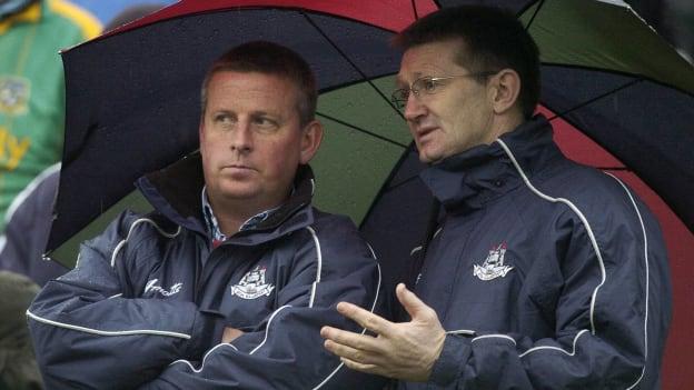 Brian Talty (r) was a selector under Dublin manager Paul 'Pillar' Caffrey (l) from 2005 to 2008.