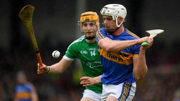 Ronan Maher of Tipperary in action against Seamus Flanagan of Limerick during the 2018 Munster Senior Hurling Championship.