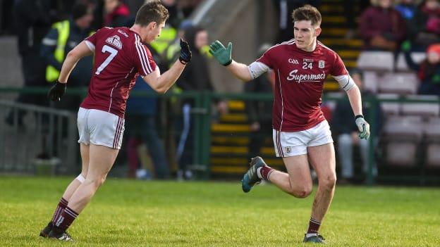 Barry McHugh struck a brilliant first half goal for Galway against Mayo at Pearse Stadium.