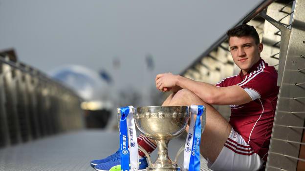 Damien Comer pictured at the launch of the Allianz Football League.