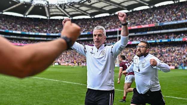 Pádraic Joyce celebrates following the All-Ireland SFC Semi-Final win over Donegal at Croke Park. Photo by Piaras Ó Mídheach/Sportsfile
