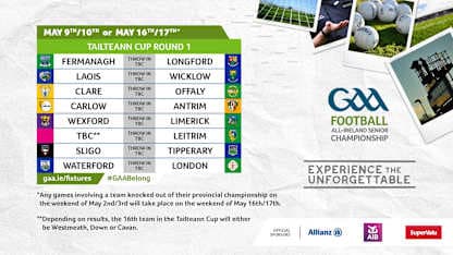 Tailteann Cup Round One draw