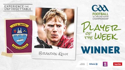 Brandon Kelly voted GAA.ie Footballer of the Week