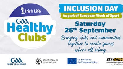 Irish GAA Healthy Clubs Programme celebrates European Week of Sport