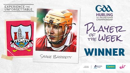 Shane Barrett voted GAA.ie Hurler of the Week