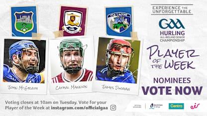 GAA.ie Hurler of the Week nominees