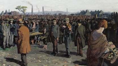 The National Gallery of Ireland announces the acquisition of
Jack B. Yeats’ Singing ‘The Dark Rosaleen’, Croke Park (1921)