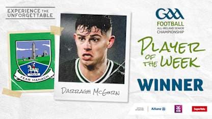 Darragh McGurn voted GAA.ie Footballer of the Week