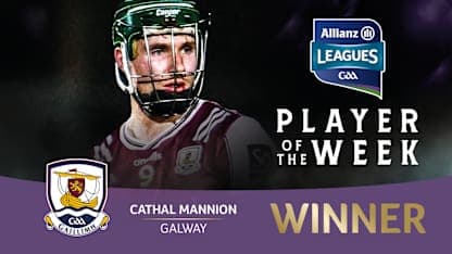 Cathal Mannion voted GAA.ie Hurler of the Week