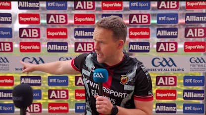 Andy Moran reacts to Mayo's All-Ireland SFC Final victory over Kerry.