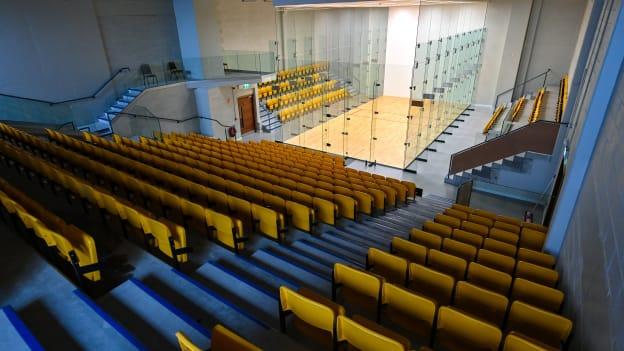 A general view the show court during the official opening ceremony of the National Handball & Croke Park Community Centre at Sackville Avenue in Dublin. Photo by Sam Barnes/Sportsfile.