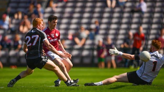 Galway's Ian Burke netted a goal against Sligo in the 2018 Connacht Senior Football Championship at Pearse Stadium.