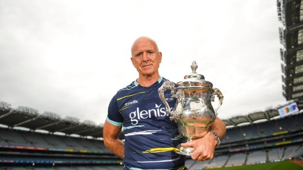 Offaly manager John Maughan at a GAA media event ahead of this Sunday’s Tailteann Cup semi-finals double header at Croke Park in Dublin. 