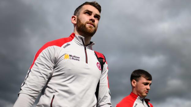Ronan McNamee of Tyrone arrives for the 2022 Ulster GAA Football Senior Championship preliminary round match between Fermanagh and Tyrone at Brewster Park in Enniskillen, Fermanagh. Photo by Stephen McCarthy/Sportsfile.